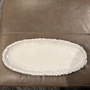 Decorative White Platter